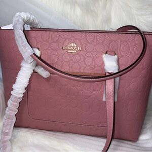 Coach 💗 Purse Station Tote Bag In Signature Leather New with tags
